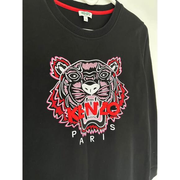 KENZO embroidery sweatshirt dress, size S, mid-thigh length - Picture 2 of 8